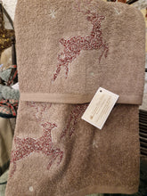 Carica l'immagine nel visualizzatore di Gallery, Coppie asciugamani in spugna ricamate Natale