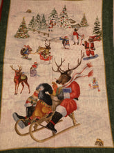 Carica l'immagine nel visualizzatore di Gallery, Strofinacci in puro lino - Fantasie natalizie