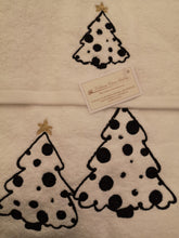 Carica l'immagine nel visualizzatore di Gallery, Coppie asciugamani in spugna ricamate Natale