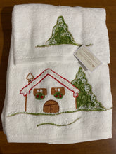 Carica l'immagine nel visualizzatore di Gallery, Coppie asciugamani in spugna ricamate Natale