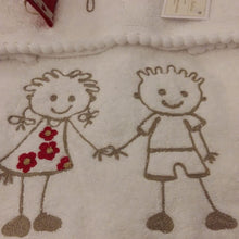 Carica l'immagine nel visualizzatore di Gallery, Coppie asciugamani in spugna ricamate