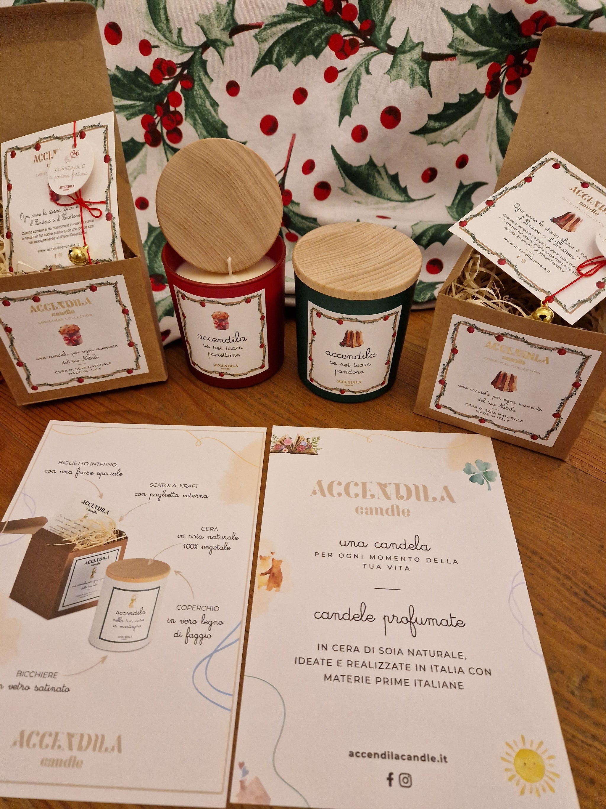 ACCENDILA CANDLE Testimone - Candela Profumata, Fiori d'Arancio, Cera