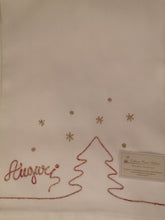 Carica l&#39;immagine nel visualizzatore di Gallery, Strofinacci misto lino ricamati mano/macchina - Fantasie natalizie
