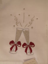 Carica l&#39;immagine nel visualizzatore di Gallery, Strofinacci misto lino ricamati mano/macchina - Fantasie natalizie
